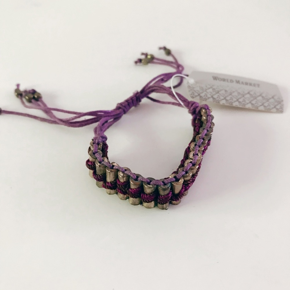 World Market Woven Beaded Bracelet